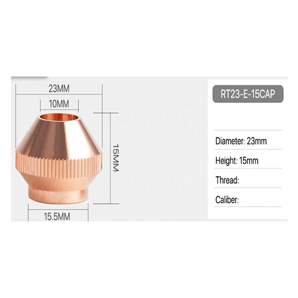 Raytool Type E Nozzle Cap - RT23-E-15-CAP