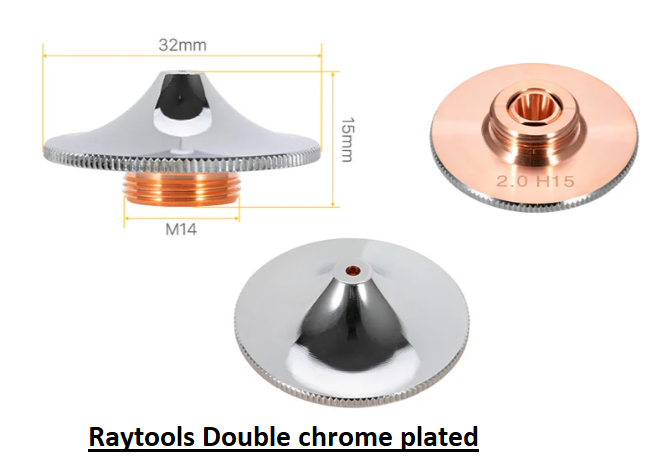 Raytools Double Layer chrome plated Nozzle