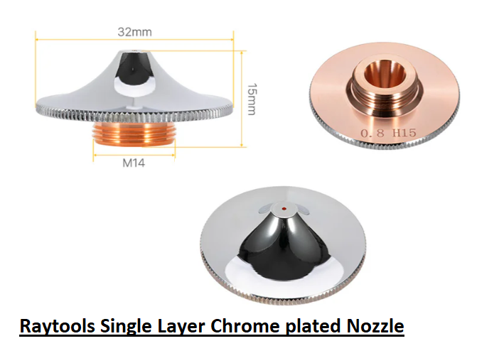 Raytools Single layer chromer plated Nozzle