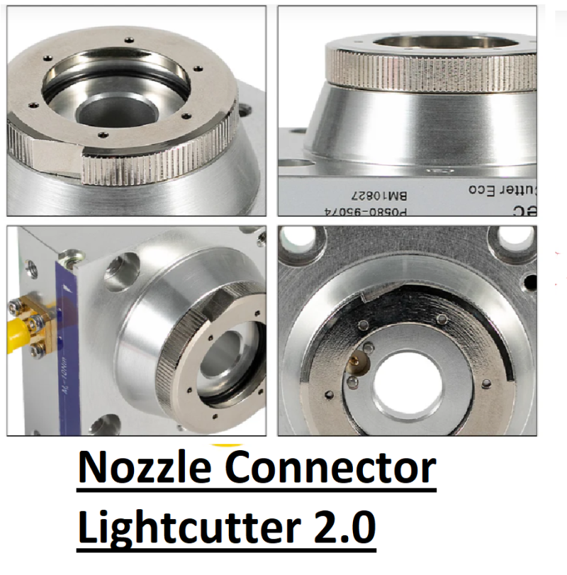 Nozzle Connector For Precitec LightCutter 2.0 Fiber