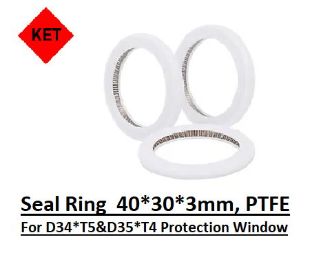 DNE LASER Seal Ring 40x30x3mm, PTFE for D34T5 & D34T4 Protective Windows