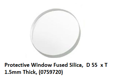 Protective Window Fused Silica, 55 Dia. x 1.5mm Thick_0759720