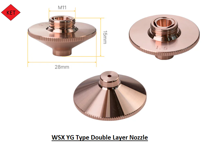 WSX YG Type Double layer Nozzle