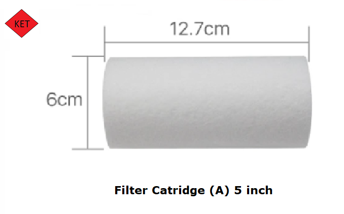 S&A Chiller Filter_Filter Cartridge Type A, 5 Inch