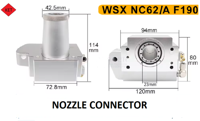 WSX Nozzle Connector -NC62_A_F190