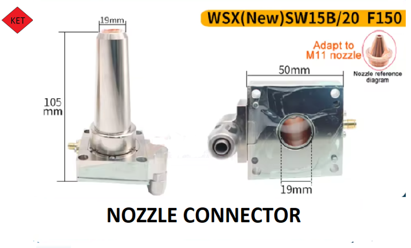 WSX Nozzle Connector -SW15B&20_F150