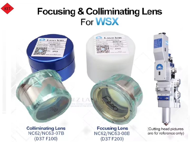 WSX Original Focus 7 Collimating Lens for NC62 & NC63-07B Heads