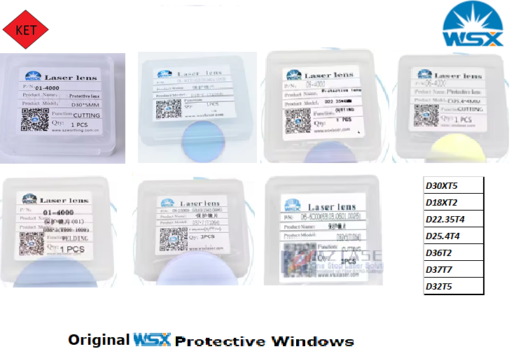 Original WSX Protective Windows Fused Silica