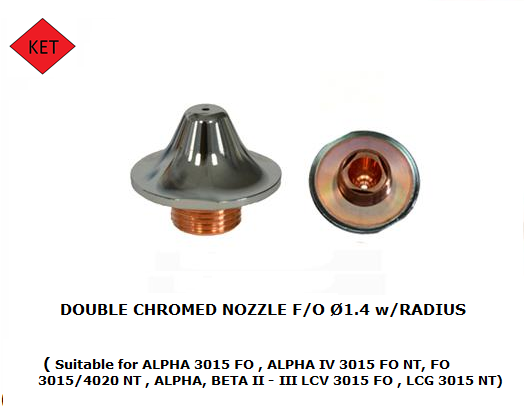 Amada_ DOUBLE CHROMED NOZZLE F_O Ø1.4 w_RADIUS